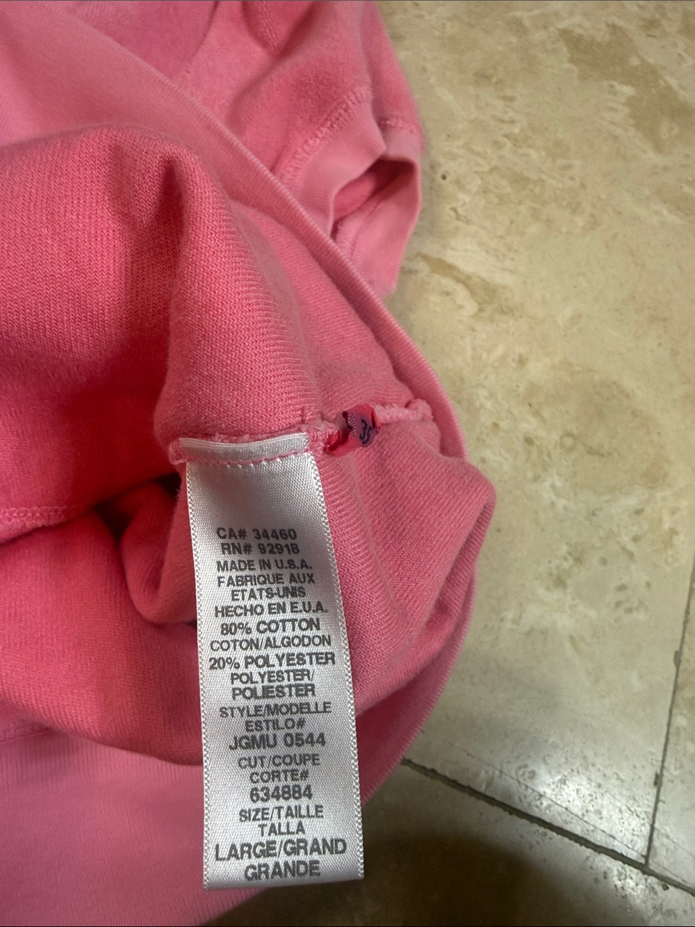 Juicy Couture Pink Terry Zip Hoodie! - Picture 3 of 4